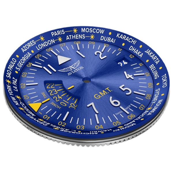 ZEGAREK AVIATOR AIRACOBRA GMT