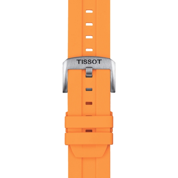 Silikonowy pomarańczowy pasek Tissot 22 mm