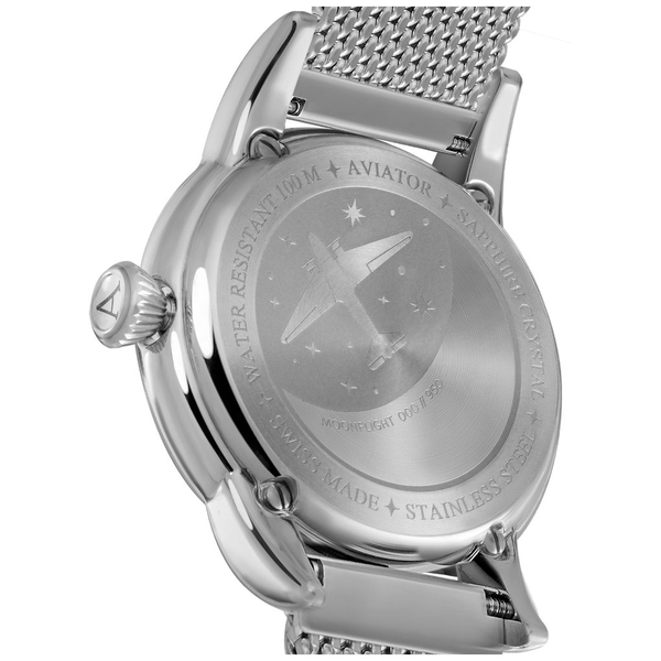 ZEGAREK AVIATOR DOUGLAS MOONFLIGHT DIAMOND EDITION