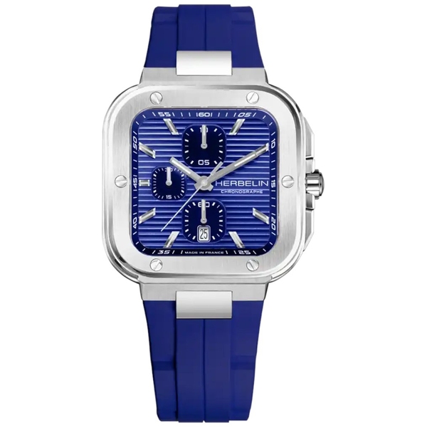 ZEGAREK HERBELIN CAP CAMARAT SQUARE CHRONOGRAPH