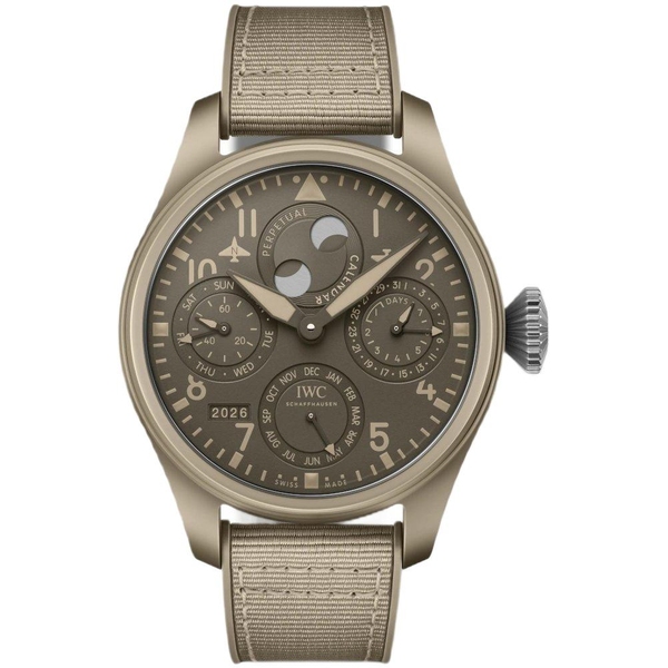 ZEGAREK IWC SCHAFFHAUSEN BIG PILOT'S PERPETUAL CALENDAR TOP GUN MOJAVE DESERT