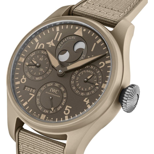 ZEGAREK IWC SCHAFFHAUSEN BIG PILOT'S PERPETUAL CALENDAR TOP GUN MOJAVE DESERT
