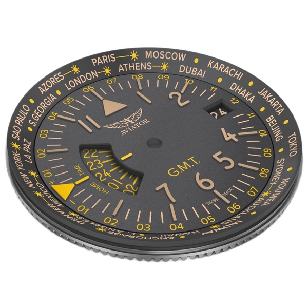 ZEGAREK AVIATOR AIRACOBRA GMT