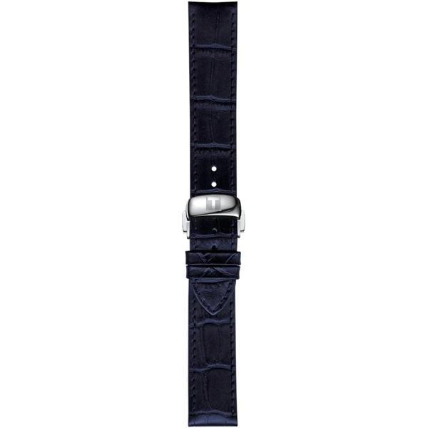 Skórzany niebieski pasek Tissot 19 mm