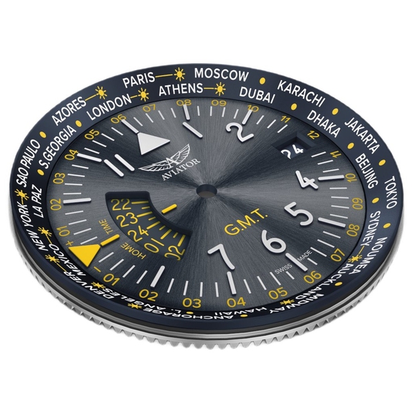 ZEGAREK AVIATOR AIRACOBRA GMT