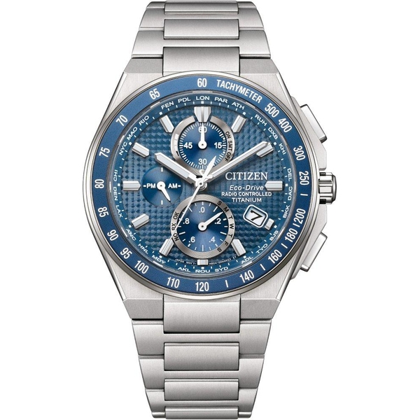 ZEGAREK CITIZEN RADIO CONTROLLED SUPER TITANIUM CHRONOGRAPH