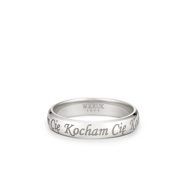 Obrączka złota KOCHAM CIĘ