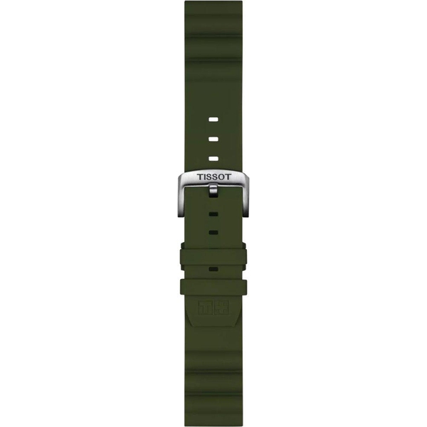 Silikonowy khaki pasek Tissot 22 mm