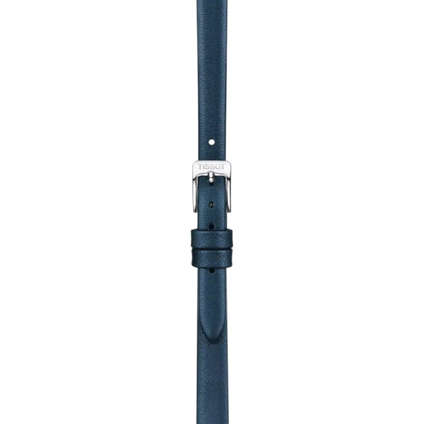 Skórzany niebieski pasek Tissot 9 mm