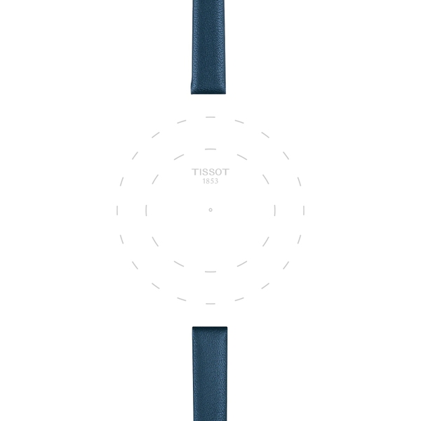 Tissot niebieski pasek skórzany 09 mm