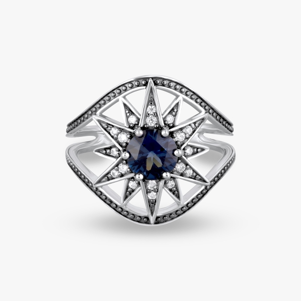 Pierścionek srebrny Royal Star