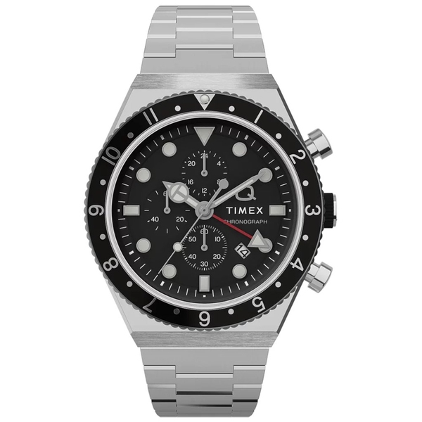 ZEGAREK TIMEX Q TIMEX THREE TIME ZONE CHRONOGRAPH