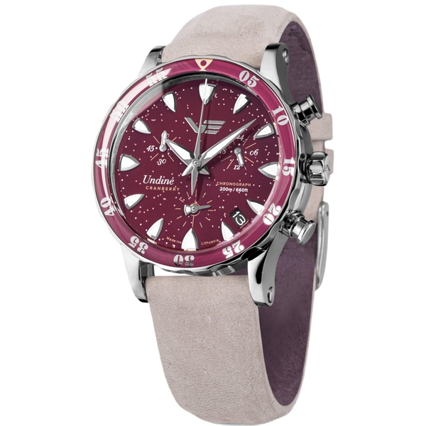 ZEGAREK VOSTOK EUROPE UNDINE CRANBERRY CHRONO SET