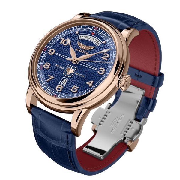 ZEGAREK AVIATOR DOUGLAS DAY-DATE POLSKA EDYCJA