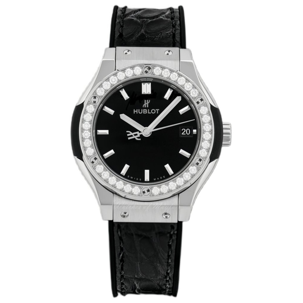 ZEGAREK HUBLOT CLASSIC FUSION TITANIUM DIAMONDS