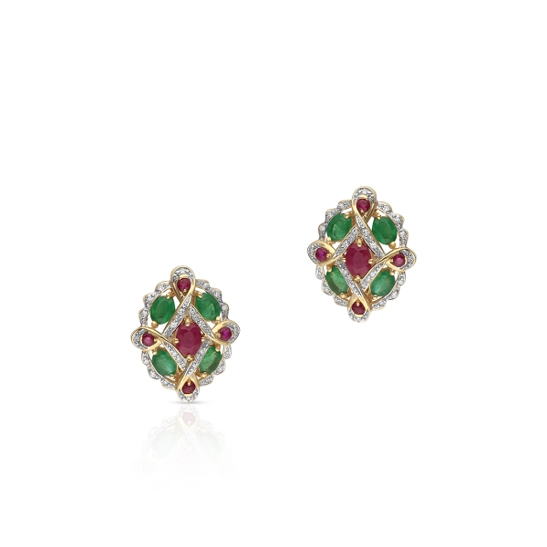 Kolczyki złote retro