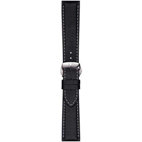 Skórzany czarny pasek Tissot 21 mm