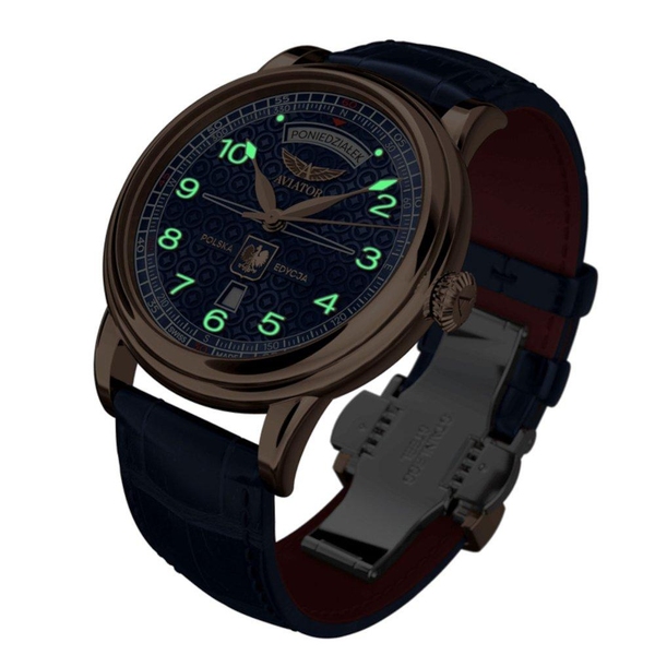 ZEGAREK AVIATOR DOUGLAS DAY-DATE POLSKA EDYCJA