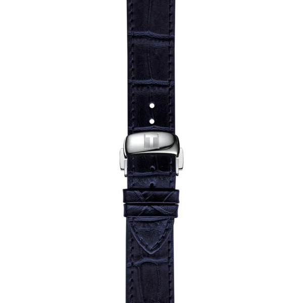 Skórzany niebieski pasek Tissot 19 mm