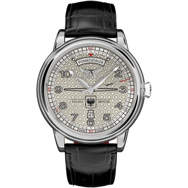 ZEGAREK AVIATOR DOUGLAS DAY-DATE POLSKA EDYCJA