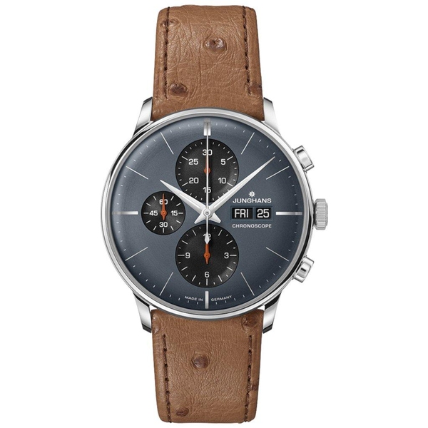 ZEGAREK JUNGHANS MEISTER CHRONOSCOPE DATE ENGLISH