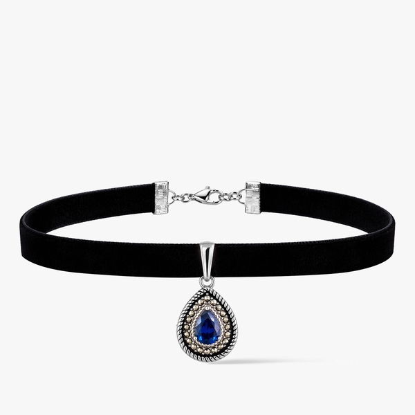 Choker aksamitka Retro