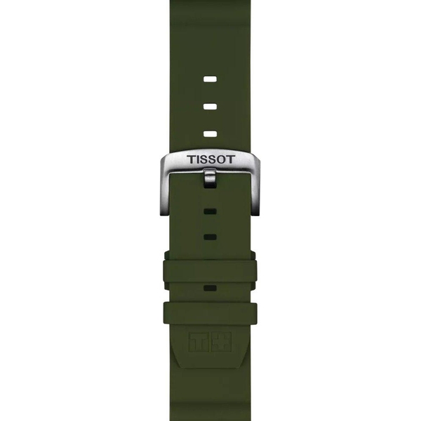 Silikonowy khaki pasek Tissot 22 mm