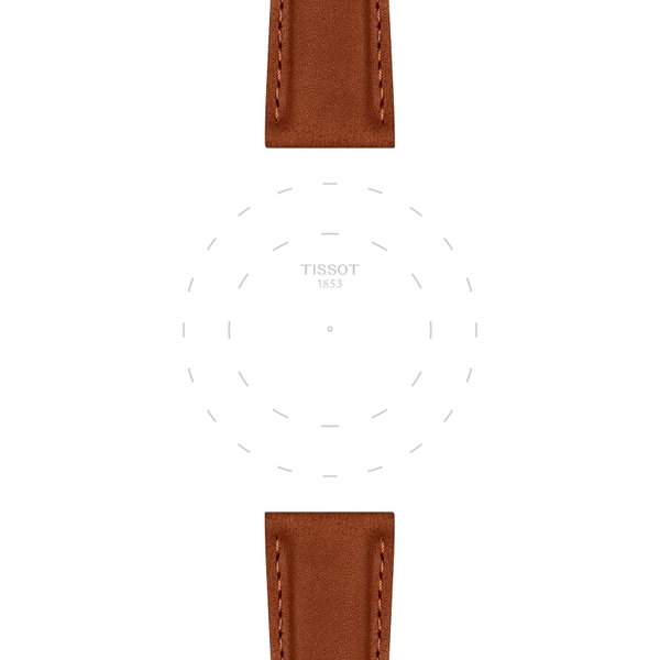 Tissot brązowy pasek skórzany 21 mm
