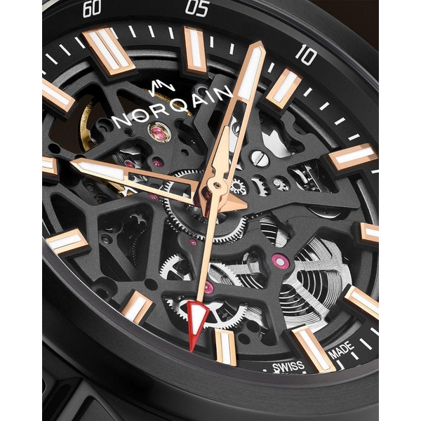 ZEGAREK NORQAIN INDEPENDENCE SKELETON TITANIUM DLC