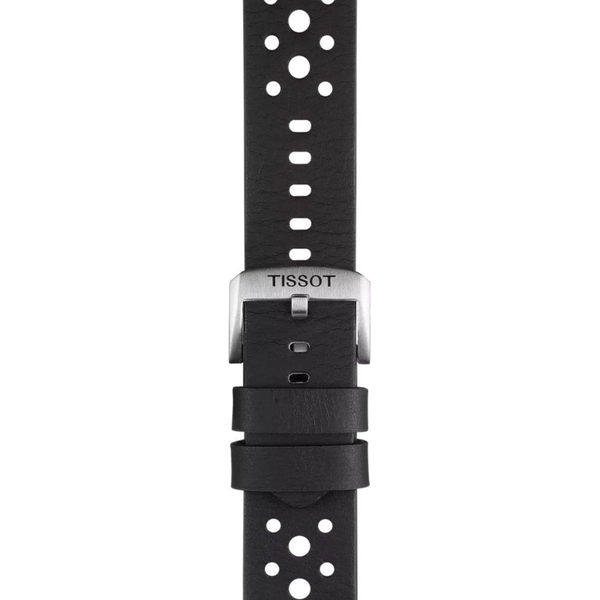 Skórzany czarny pasek Tissot 22 mm