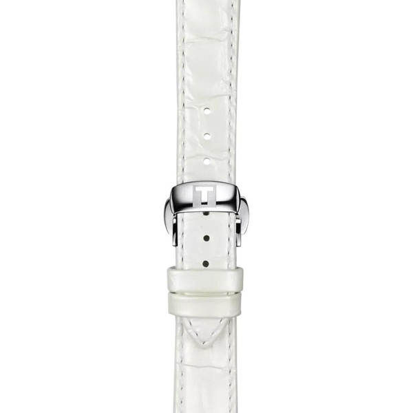 Skórzany biały pasek Tissot 16 mm