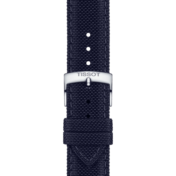 Tissot ciemnogranatowy pasek materiałowy 21 mm