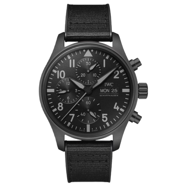 ZEGAREK IWC SCHAFFHAUSEN PILOT'S CHRONOGRAPH 41 TOP GUN CERATANIUM