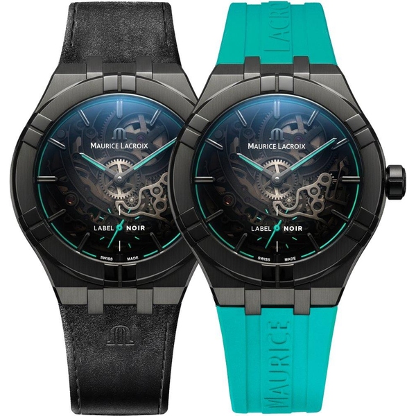 ZEGAREK MAURICE LACROIX AIKON AUTOMATIC SKELETON 45MM LABEL NOIR LIMITED EDITION