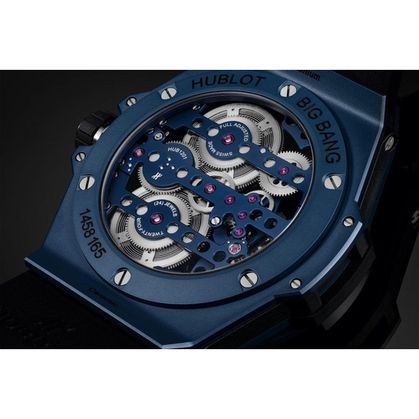 ZEGAREK HUBLOT BIG BANG MECA-10 CERAMIC BLUE