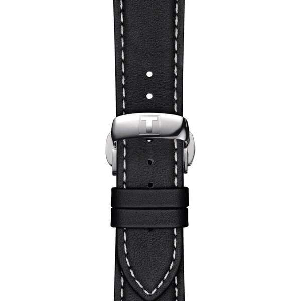 Skórzany czarny pasek Tissot 21 mm