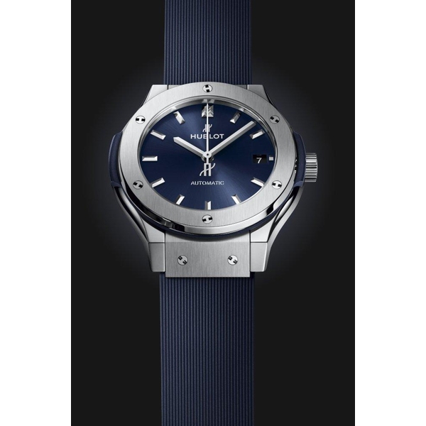 ZEGAREK HUBLOT CLASSIC FUSION TITANIUM BLUE
