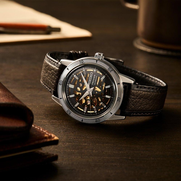 ZEGAREK SEIKO PRESAGE STYLE 60'S SKELETON AUTOMATIC