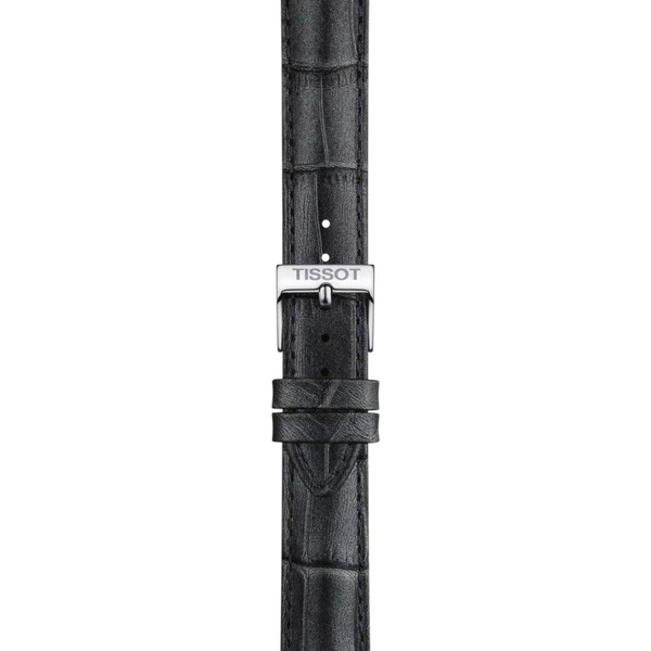 Skórzany szary pasek Tissot 16 mm