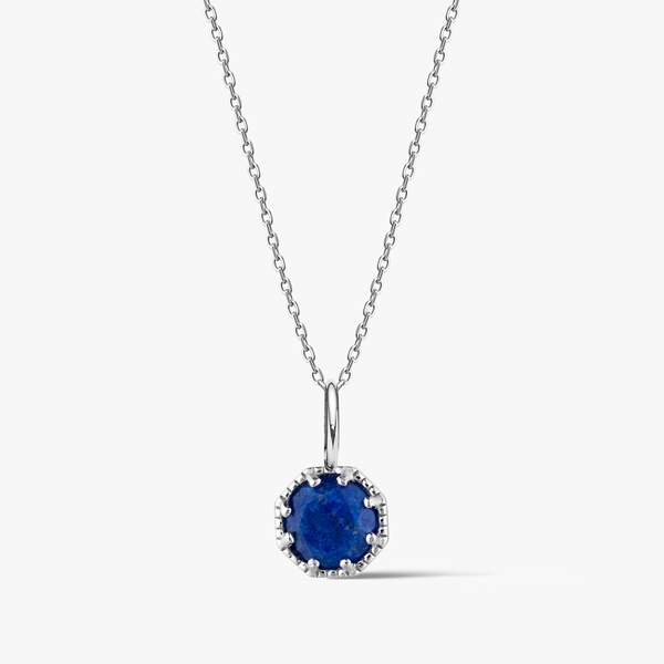 Wisiorek srebrny z lapisem lazuli