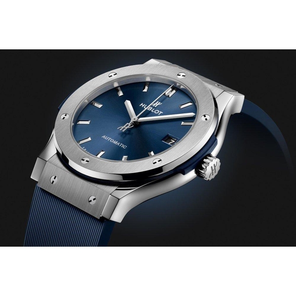 ZEGAREK HUBLOT CLASSIC FUSION TITANIUM BLUE