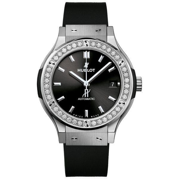ZEGAREK HUBLOT CLASSIC FUSION TITANIUM DIAMONDS