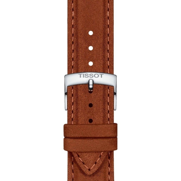 Skórzany brązowy pasek Tissot 21 mm