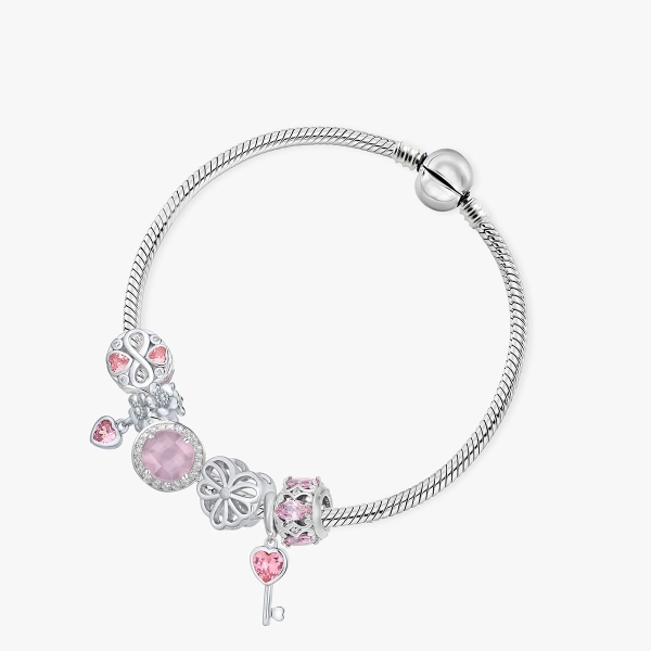 Zawieszka srebrna ażurowa z cyrkoniami Lovely Beads