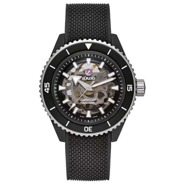 ZEGAREK RADO CAPTAIN COOK HIGH-TECH CERAMIC SKELETON