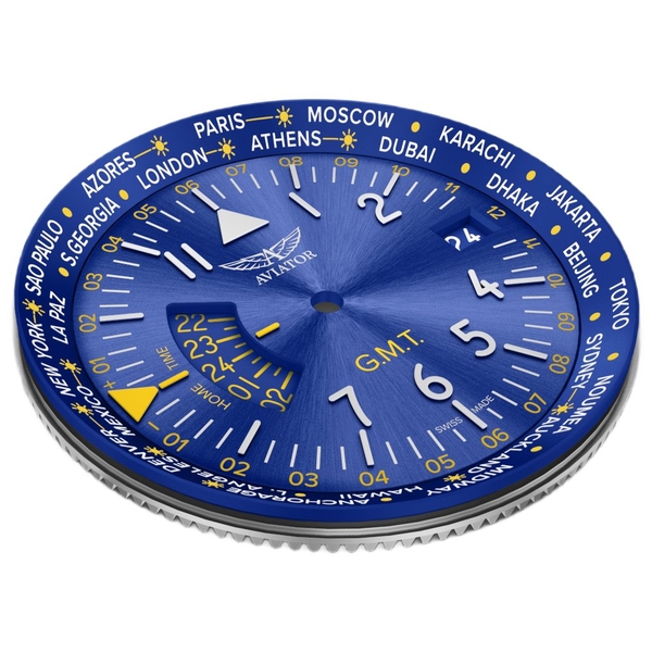 ZEGAREK AVIATOR AIRACOBRA GMT