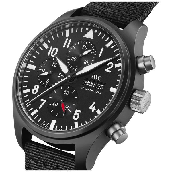 ZEGAREK IWC SCHAFFHAUSEN PILOT'S CHRONOGRAPH TOP GUN