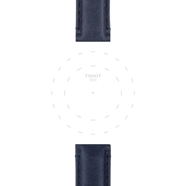 Skórzany niebieski pasek Tissot 20 mm
