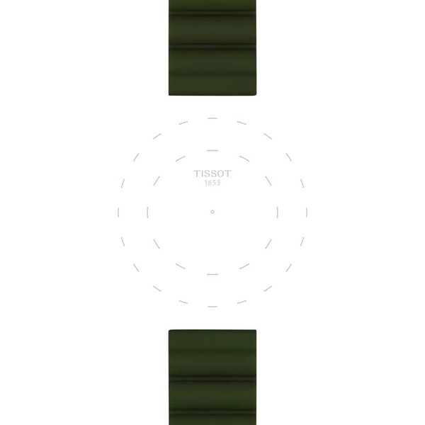 Silikonowy khaki pasek Tissot 22 mm