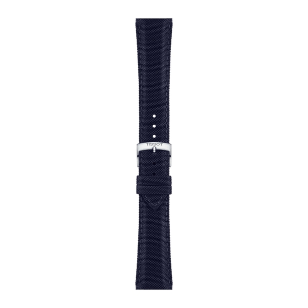 Tissot ciemnogranatowy pasek materiałowy 21 mm